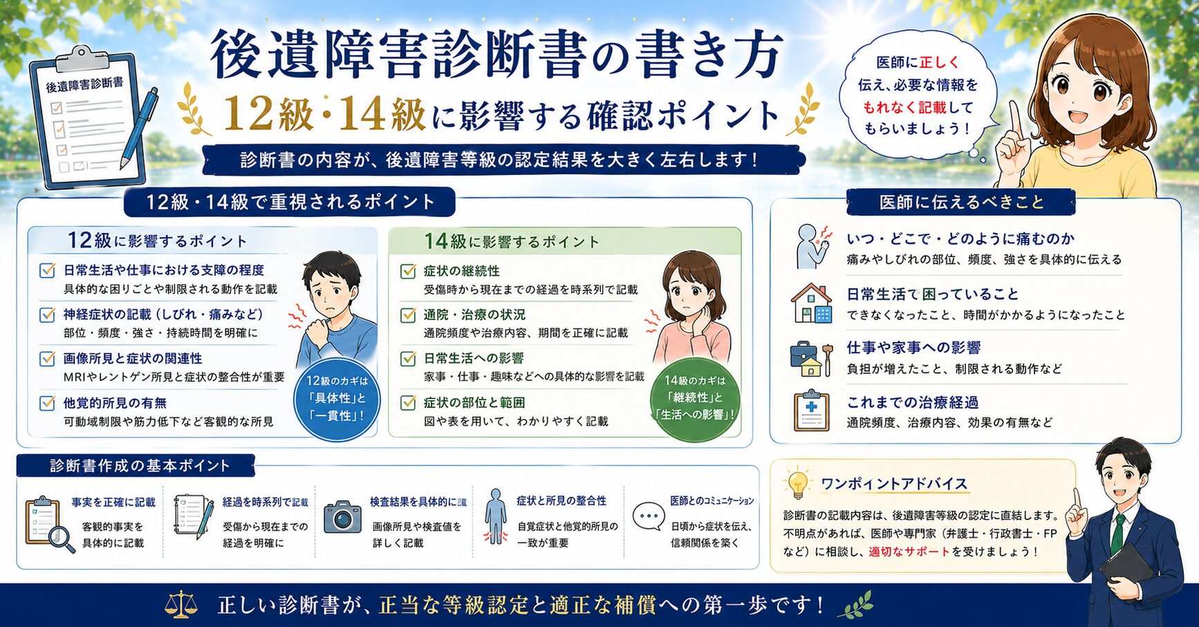 後遺障害診断書の書き方に関するアイキャッチ画像